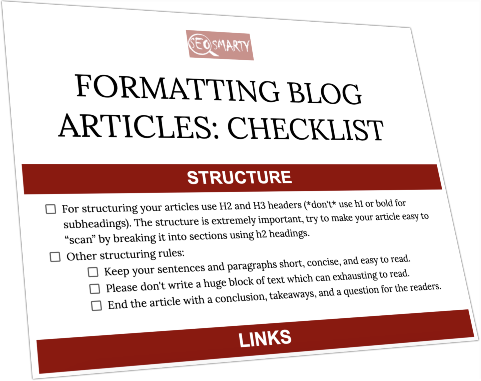 Blog Post Checklist: Check All Prior To Hitting "Publish" - SEO Consulting